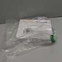 Upgraded 9.6'' Large Acrylic Straw Holder for Cabinet Door, Space-Saving Straw Organizer Storage Dispenser for Cabinet Doors or Countertops, Strong Adhesive Double-sided Tape Included (Clear-5 Compartments)