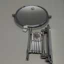 Deco Brothers Wall Mount Extendable Mirror, 8 Inch Double Side with 7X Magnification, Chrome
