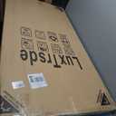 Extra Tall Pet Gate 55.1" for Doorways, 30.1-33.8" Wide High Pressure Mounted Baby Dog Cat Gate for Stairs, 1.37" Gap No Drilling Auto Close for Hallways/Kitchen, Black