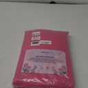 Amazon Basics 5 Piece Soft Microfiber Kid's Bed-in-a-Bag Bedding Set, Twin, Pink, Solid