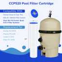 Fil-fresh CCP520 Pool Filters Cartridge Compatible with Pentair Clean & Clear Plus 520, Replaces Pleatco PCC130, Pentair R173578, 4130 sq. ft, 4-Pack