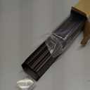 2 Sets Door Sweep Plastic PVC 1 3/4" x 36" Slide on Bottom Exterior Door Seal Strip for Weather Stripping Draft Stopper (Brown)