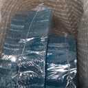 U-QE 60PCS Clear Blue Plates - Glitter Blue Plastic Hanukkah Plates Disposable&Reusable - Heavy Duty Plastic Plate for Hanukkah, Party&Wedding Including 30 Dinner Plate 10" & 30 Appetizer 7"