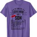 Mother's Day I am a Lucky Mom I Have a Crazy Son Mom Son T-Shirt M