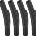 uxcell Leather Cord End Clasp, 4Pcs 2mm Hole Column Clasps Connectors, Stainless Steel Clasps Closures Leather Cord Buckle for Making DIY Supplies Crafts, Black4mm