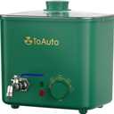 TOAUTO 8Lbs Green Wax Melter for Candle Making - DIY Electric Candle Wax Melting Pot with Quick Pour Valve & Temperature Controller for Candle Craft Maker Beginner AC 120V