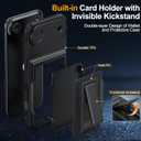 for iPhone Air Case Wallet with Card Holder (4-5Cards) +1 Privacy Screen Protector,[RFID Blocking][Kickstand][Military Drop Protection] Full Camera Protection Wallet Case for iPhone 17 Air