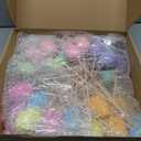 Sanwuta 40 Pcs Easter Egg Picks Pastel Foam Floral Sticks Easter Decorations for Home Vase Filler Floral Arrangement Spring Table Centerpiece Basket Decor DIY Crafts(Lovely Colors)