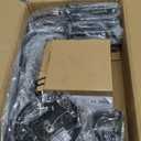 Farmhouse Chandelier, 6-Light Metal Hanging Ceiling Light Fixture for Dining Room, Kitchen Island, Living Room, Entryway, Foyer-Matte Black