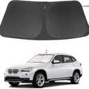 Windshield Sun Shade Custom Fit for 2011 2012 2013 2014 2015 BMW X1 E84 Accessories Foldable Sunshade Sun Blocker Protect Car from Sun Rays & Heat Damage Keep Car Cooler