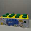 LEGO Brick Drawer, 8 Knobs, 2 Drawers, Stackable Storage Box, Dark Green