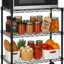 3 Tier Wire Shelving Unit Storage Rack, Metal Heavy Duty Utility Organizers, Organization Units for Metal Shelves, Pantry, Garage, Laundry Racks Durable Shelf Stand, 14"W x 24"L x 30"H, Black