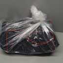 SNIGJAT 88 Key Keyboard Case Soft (Size: 53.5"x13.8"x6.8"), Padded Piano Case with Handle and Adjustable Shoulder Straps, Keyboard Gig Bag with 3 Pockets for Music Sheet Stand, Sustain Pedals, Cables (Black+Red)