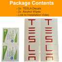 Liftgate Applique Wrap for Tesla Model X (2023 to Current), Standard Wrap, 2-pc Set (Carbon Fiber Black)