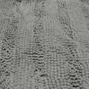 H.VERSAILTEX Bath Mats for Bathroom Non Slip Extra Thick Chenille Striped Bath Rug 24" x 36" Absorbent Non Skid Fluffy Soft Shaggy Rugs Washable Plush Mats for Indoor, Bath Room, Tub - Eggshell Blue