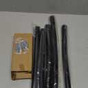 Black Curved Shower Curtain Rod 33-78 Inches Adjustable Splicing Design Shower Rods Curved Round Bowed Rust proof, Premium Stainless Steel Need To Drill Shower Curtain Rod for Bathroom, Bathtub, Stall