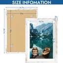 Hongkee 13x19 Picture Frame Set of 4, 13x19 Distressed White Wood,Mat 11x17, 13X19 in