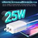 Samsung Super Fast Charger,25W Samsung Charger Fast Charging Block,2Pack Type C Android Phone Charger,USB C Cable for Samsung Galaxy S26 Ultra/S26+/S25/S24 FE/S23/S22/S21/A14/A54/Z Fold 7/6/Z Flip 7/6