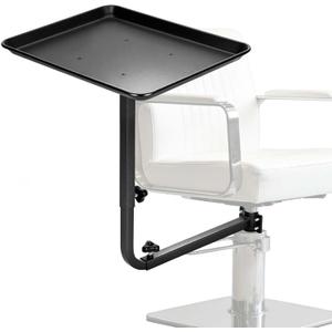 Salon Tray Attached to Chair, No Cleaning Blind Spots, 360° 𝖱𝗈𝗍𝖺𝗍𝖺𝖻𝗅𝖾 𝖲𝖺𝗅𝗈𝗇 𝖳𝗋𝖺𝗒, Adjustable Height & Width, Salon Chair Tray for Hair 𝖲𝖺𝗅𝗈𝗇𝗌, Spas & Tattoo Parlors