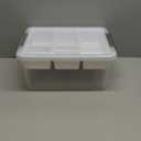 Citylife 17 QT Plastic Storage Box with Removable Tray Craft Organizers and Storage Clear Storage Container for Organizing Bead, Tool, Sewing, Playdoh