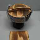 7" Cast Iron Japanese Sukiyaki Hot Pot, Cheese Fondue, Camping Cooking - Individual or Couple's Size - Nabe Shabu nabemono Pot, Alcohol Stove, Wooden Lid - Ideal for High-End Restaurants