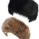 LA CARRIE Faux Fur Headband with Stretch Women's Winter Earwarmer Earmuff