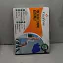 Foldable Stone Bath Mats for Bathroom, Super Absorbent Diatomaceous Earth Bath Mats, Quick Drying Non Slip Mat, 23.6 x 15.5 Inch Folding Grey Bath Stone Mat, Easy Storage and Compact.