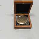 Second Star to the Right and Straight on Till Morning- Brass Engraved Compass with Wooden Case Inspirational Birthday, Confirmation, and Baptism Gifts