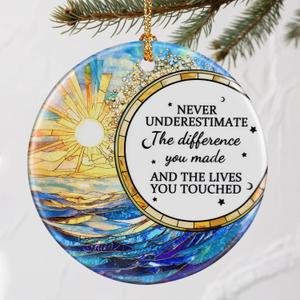 Christmas Ornaments, Going Away, Goodbye, Farewell Gifts for Coworkers - Retirement, Coworker Leaving Gifts for Women, Men - Leaving Job, Moving Away Presents for Friends, Boss, Work Bestie - Design A