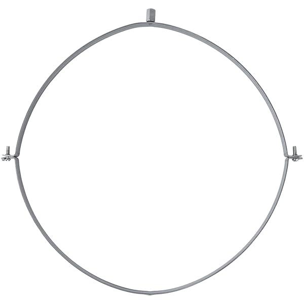 16" Inch Galvanized Pipe Hanger - Conduit Mounting Clamp - Tube Brackets - Pipe Clamps - Tube Wall Mounting Bracket Clamp - Rigid Conduit Holder - PVC and Metal Pipe Attachment Hanger