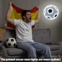 Soccer Neon Sign, Dimmable Football LED Neon Light for Fans, Sports Themed Neons Signs Light for Boys Teen Home Bedroom Man Cave Playroom College Dorm Club Birthday Party Decor