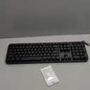 Wireless Keyboard and Mouse Combo, Ergonomic Full Size Typewriter Retro Round Keycaps Keyboard, Compatible with Windows, PC, Perfer for Home and Office Keyboards (Black