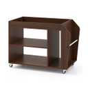 Rectangular Side Table Wooden Walnut L76xW39.5xH55cm.