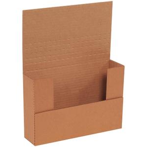 Boxes Fast BFM962BFK Corrugated Cardboard Easy-Fold Mailers, 9 1/2 x 6 1/2 x 2 Inches, Fold Over Mailers, Adjustable Die-Cut Shipping Boxes, Multi-Depth, Medium Kraft Mailing Boxes (Pack of 50)
