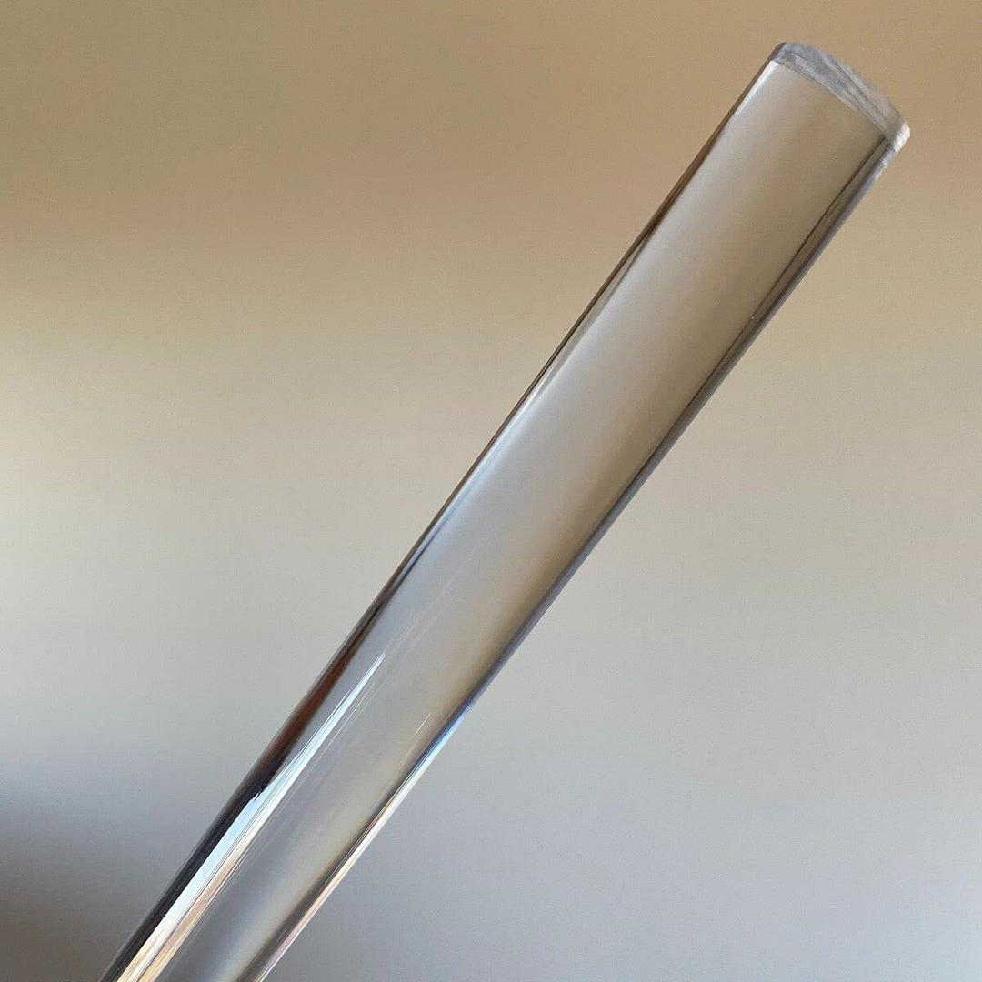 Polycarbonate Lexan Clear Rod for Pool Cue Ferrule and Tip Pad - OD15mm x 198mm