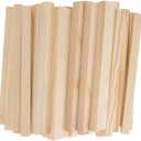NUOBESTY Model Building Supplies Square Blocks DIY Wooden Rods Wooden Craft Materials Set