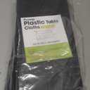 Pureegg Plastic Table Cloth Disposable 20 Pack, 54 x 108 Inch Table Cloths, Graduation Decorations Class of 2025, Graduation Party Tablecloths, Rectangle, Plastic Cover, Leakproof & Sturdy, Black