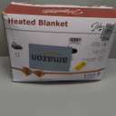 Homemate Heated Electric Blanket King Size - 100"x90" Heating BedBlanket Throw with 10 Heating Levels&8 Hours Auto Off, Fast Heating Over-Heated Protection Ultra Soft Flannel ETL Certified, Black