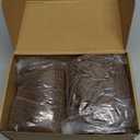 Uxcell 2Pcs Square Foot Stool Cover 18x18x18inch Stretch Polyester Foot Rest Slipcovers Footstool Protector for Living Room Bedroom, Brown