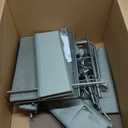 Vailando 6-Shelf Hanging Closet Organizer with 3 Drawers, 2 Separable 3-Shelf Closet Organizers and Storage for Wardrobe Organization, Hanging Dresser for Nursury & Dorm Clothes Organizer, Silver Gray