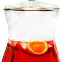 Style Setter Glass Beverage Dispenser for Countertop - 2.7 Gallon Large Glass Drink Dispenser w/Spigot & Lid - Party Drink Dispenser for Sweet Tea Lemonade Punch Water, Juice Dispensers for Parties