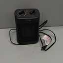 Space Heater, 1500W Electric Heaters Indoor Portable with Thermostat, PTC Fast Heating Ceramic Room Small Heater with Heating and Fan Modes for Bedroom, Office and Indoor Use (Black)