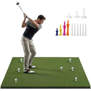 Pro Golf Hitting Mat 4'X5' | 2" Thick Heavy Duty Nylon & Premium NBR Foam | Durable & Withstand 500,000 Shots | Accept Real Tee | Superb Cushioning | No Residual | Indoor/Outdoor/Simulater
