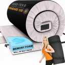 Hazli Matrix Comfort-Cell Memory Foam Camping Mattress Pad - Roll Up Mattress for Adults - Portable Cot Sleeping Pad for Camping - Floor Mat or Bed Roll for Car, SUV (Twin XL 80 x 40 x 4)