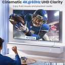 WARRKY USB C to HDMI Cable 4K 60Hz[Anti-Interference, Gold-Plated Plugs] Aluminum HDR Type-C to HDMI 2.0 Cord, Thunderbolt 3/4/5 Compatible for iPhone 15/16 Series, MacBook, iMac, iPad Pro, Galaxy-6ft