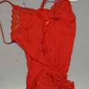 Avidlove Women's Lingerie Sexy Nightwear Spaghetti Strap Nightgown Babydoll Chemise (Red), Small