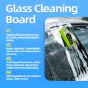 Einesin Upgrade Automotive Oil Film Cleaning Brush, Reusable Oil Film Cleaning Brush, Glass Coating for Windshield, Prevents Rain and Fog Cleaning Glass Brush, Green