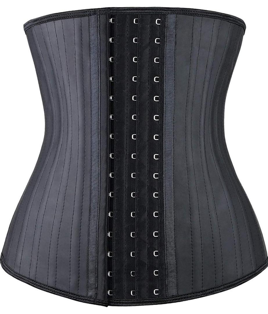 YIANNA Women's Underbust Latex Sport Girdle Waist Trainer Corsets Hourglass Body Shaper M