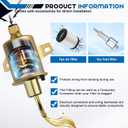 149-2311 Fuel Pump E11007 A029F889 with 149-2457 Fuel Filter TuneUp Kit for Onan RV Cummins Generator 3600 4000 4KW Microlite MicroQuiet Generators Camp Power KYD with 1403280 Air Filter and Fuel Line