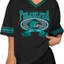 Football Shirts Women Game Day Oversized Shirt Football Team Fan Tee Sports Jersey Gift Tops (M)